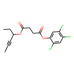 Succinic acid, hex-4-yn-3-yl 2,4,5-trichlorophenyl ester