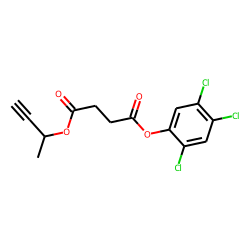 Succinic acid, but-3-yn-2-yl 2,4,5-trichlorophenyl ester
