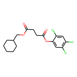 Succinic acid, cyclohexylmethyl 2,4,5-trichlorophenyl ester