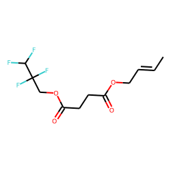 Succinic acid, 2,2,3,3-tetrafluoropropyl but-2-en-1-yl ester