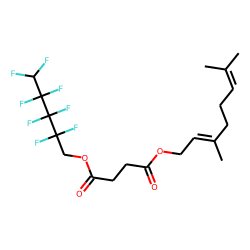 Succinic acid, 2,2,3,3,4,4,5,5-octafluoropentyl geranyl ester
