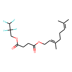 Succinic acid, 2,2,3,3-tetrafluoropropyl geranyl ester
