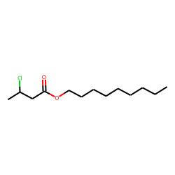 Butanoic acid, 3-chloro, nonyl ester