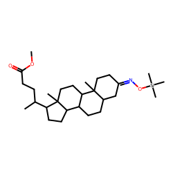 Methyl 5-«alpha»-cholan-3-one-24-oate, oxime, TMS # 2