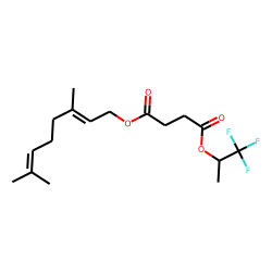Succinic acid, 1,1,1-trifluoroprop-2-yl neryl ester