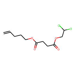 Succinic acid, 2,2-dichloroethyl pent-4-en-1-yl ester