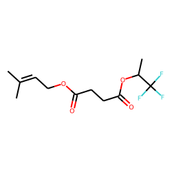 Succinic acid, 3-methylbut-2-en-1-yl 1,1,1-trifluoroprop-2-yl ester