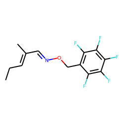 (E)-2-Methyl-2-pentenal, PFBO # 1