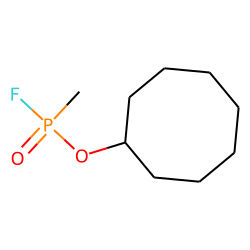 Methylphosphonic acid, fluoroanhydride, cyclooctyl ester