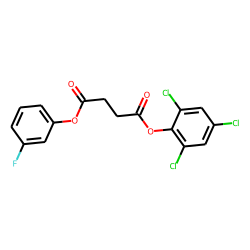 Succinic acid, 2,4,6-trichlorophenyl 3-fluorophenyl ester