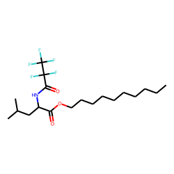 l-Leucine-, n-pentafluoropropionyl-, decyl ester