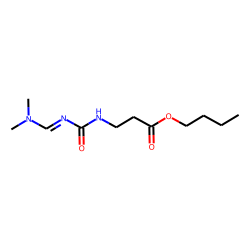 3-Ureidopropionic acid, N-dimethylaminomethylene-, butyl ester