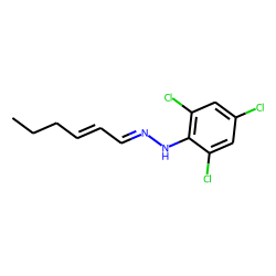 2-Hexenal (E), 2,4,6-trichlorophenyl hydrazone, #1