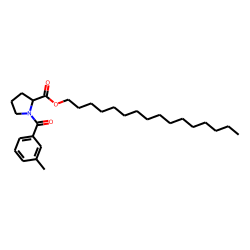 L-Proline, N-(3-methylbenzoyl)-, hexadecyl ester