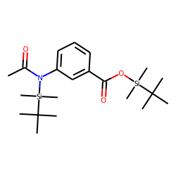 3-Aminobenzoic acid, N- acetyl -, N,O-bis(tert.-butyldimethylsilyl)-