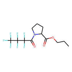 l-Proline, n-heptafluorobutyryl-, propyl ester