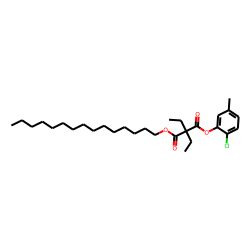 Diethylmalonic acid, 2-chloro-5-methylphenyl pentadecyl ester
