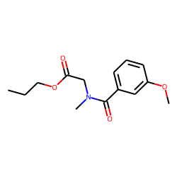 Sarcosine, N-(3-methoxybenzoyl)-, propyl ester