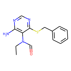 Formamide, n-(4-amino-6-(benzylthio)-5-pyrimidinyl)-n-ethyl-