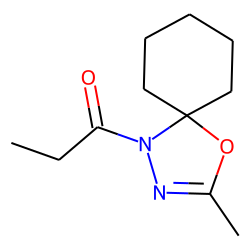 2-Methyl-5,5-pentamethylene-4-propionyl-1,3,4-oxadiazoline