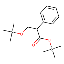Tropic acid, trimethylsilyl ether, trimethylsilyl ester