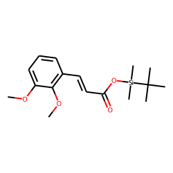trans-2,3-Dimethoxycinnamic acid, tert-butyldimethylsilyl ester