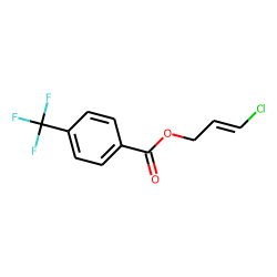 4-(Trifluoromethyl)benzoic acid, 3-chloroprop-2-enyl ester