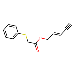 (Phenylthio)acetic acid, pent-2-en-4-ynyl ester