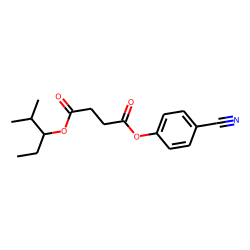 Succinic acid, 2-methylpent-3-yl 4-cyanophenyl ester