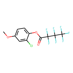 2-Chloro-4-methoxyphenol, heptafluorobutyrate