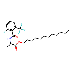 D-Alanine, N-(2-fluoro-6-trifluoromethylbenzoyl)-, dodecyl ester