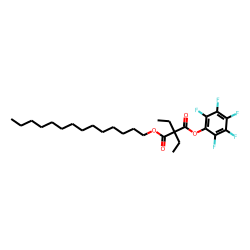 Diethylmalonic acid, pentafluorophenyl tetradecyl ester
