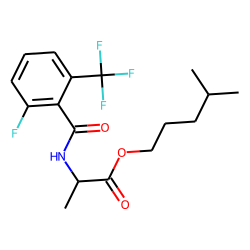 D-Alanine, N-(2-fluoro-6-trifluoromethylbenzoyl)-, isohexyl ester