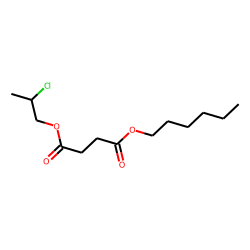 Succinic acid, 2-chloropropyl hexyl ester
