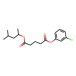 Glutaric acid, 3-chlorophenyl 4-methylpent-2-yl ester