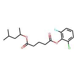 Glutaric acid, 2-chloro-6-fluorophenyl 4-methylpent-2-yl ester