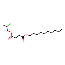Succinic acid, 2-chloropropyl decyl ester