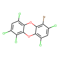 1-bromo,2,4,6,7,9-pentachloro-dibenzo-dioxin
