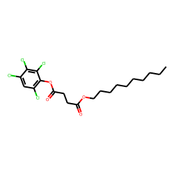 Succinic acid, decyl 2,3,4,6-tetrachlorophenyl ester