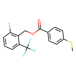 4-(Methylthio)benzoic acid, 2-fluoro-6-(trifluoromethyl)benzyl ester