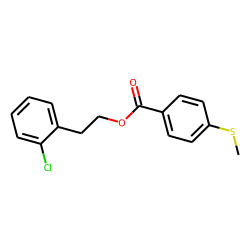 4-(Methylthio)benzoic acid, 2-(2-chlorophenethyl) ester