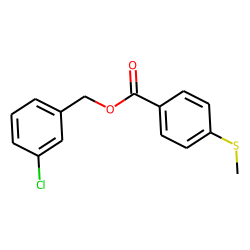 4-(Methylthio)benzoic acid, 3-chlorobenzyl ester