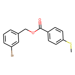 4-(Methylthio)benzoic acid, 3-bromobenzyl ester