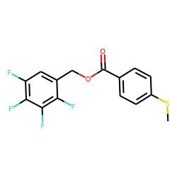 4-(Methylthio)benzoic acid, 2,3,4,5-tetrafluorobenzyl ester