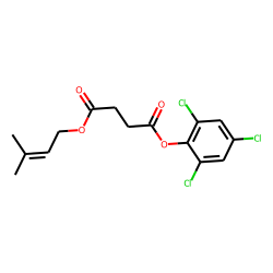 Succinic acid, 3-methylbut-2-en-1-yl 2,4,6-trichlorophenyl ester