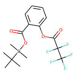 Benzoic acid, 2-pentafluoropropionyloxy-, tert.-butyldimethylsilyl ester