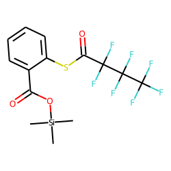 Benzoic acid, 2-heptafluorobutyrylthio-, trimethylsilyl ester