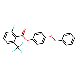 2-Fluoro-6-trifluoromethylbenzoic acid, 4-benzyloxyphenyl ester