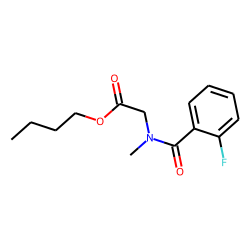 Sarcosine, N-(2-fluorobenzoyl)-, butyl ester