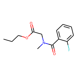 Sarcosine, N-(2-fluorobenzoyl)-, propyl ester